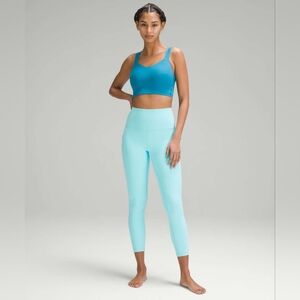 Lululemon Align Double Lined HR Pant with Pockets 25" Cyan Blue *tiny flaw*